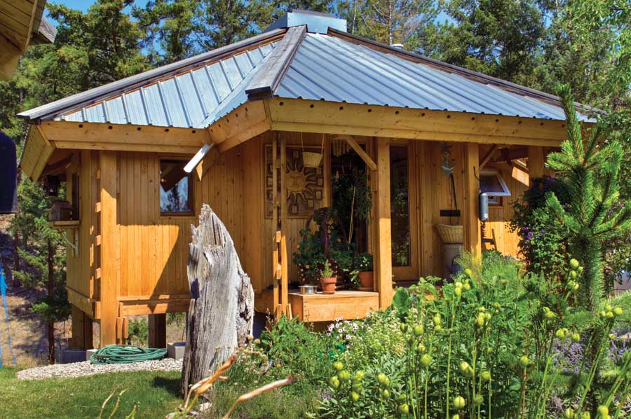 Quietude, a 300 sq ft tiny house with sleeping loft | www.facebook.com/SmallHouseBliss