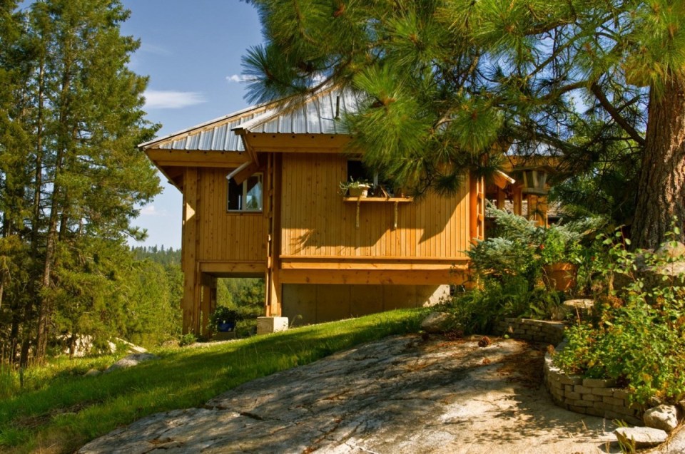 Quietude, a 300 sq ft tiny house with sleeping loft | www.facebook.com/SmallHouseBliss