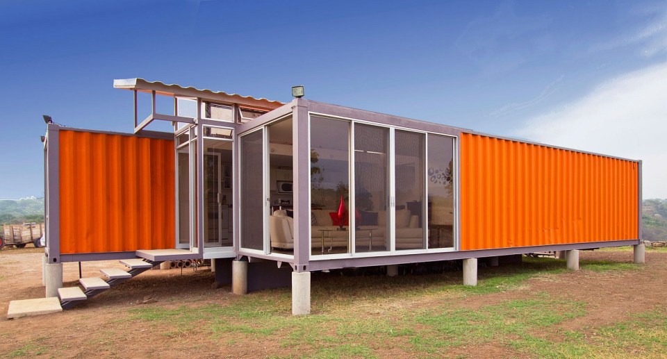 Containers of Hope, a low-cost home constructed from two 40' containers. | www.facebook.com/SmallHouseBliss