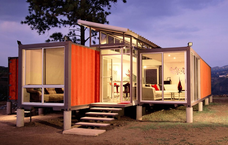 Containers of Hope, a low-cost home constructed from two 40' containers. | www.facebook.com/SmallHouseBliss