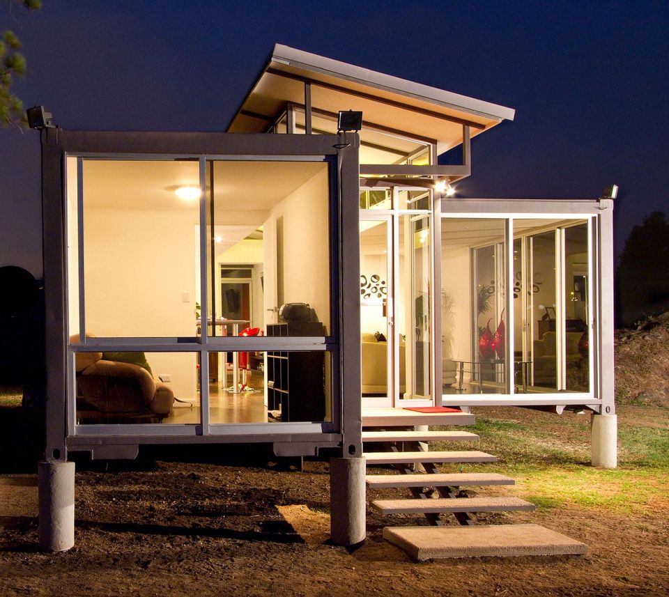 Containers of Hope, a low-cost home constructed from two 40' containers. | www.facebook.com/SmallHouseBliss