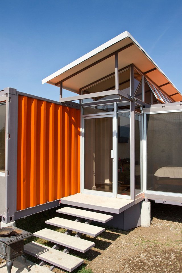 Containers of Hope, a low-cost home constructed from two 40' containers. | www.facebook.com/SmallHouseBliss