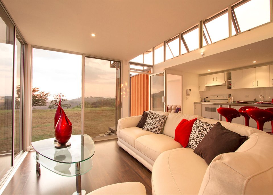 Containers of Hope, a low-cost home constructed from two 40' containers. | www.facebook.com/SmallHouseBliss