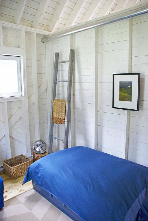 An owner-built cottage on Cape Breton Island with traditional and contemporary details. It has two bedrooms in 768 sq ft. | www.facebook.com/SmallHouseBliss