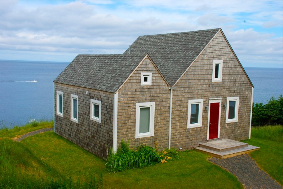 An owner-built cottage on Cape Breton Island with traditional and contemporary details. It has two bedrooms in 768 sq ft. | www.facebook.com/SmallHouseBliss