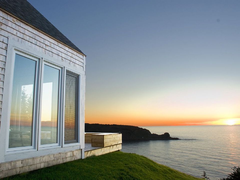 An owner-built cottage on Cape Breton Island with traditional and contemporary details. It has two bedrooms in 768 sq ft. | www.facebook.com/SmallHouseBliss