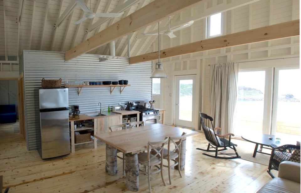 An owner-built cottage on Cape Breton Island with traditional and contemporary details. It has two bedrooms in 768 sq ft. | www.facebook.com/SmallHouseBliss