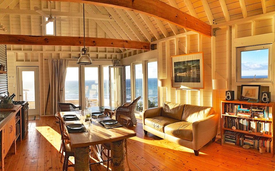 An owner-built cottage on Cape Breton Island with traditional and contemporary details. It has two bedrooms in 768 sq ft. | www.facebook.com/SmallHouseBliss