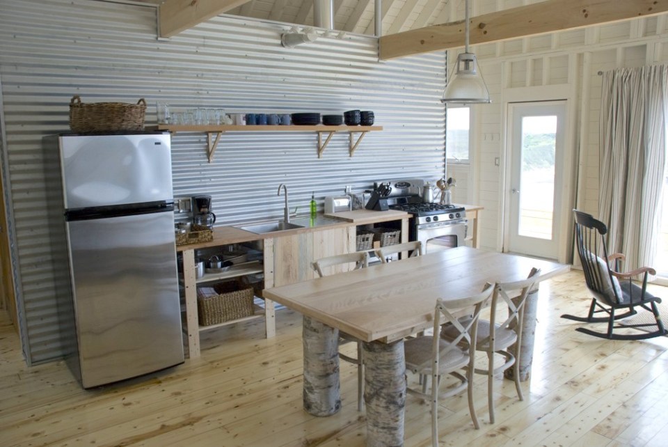 An owner-built cottage on Cape Breton Island with traditional and contemporary details. It has two bedrooms in 768 sq ft. | www.facebook.com/SmallHouseBliss