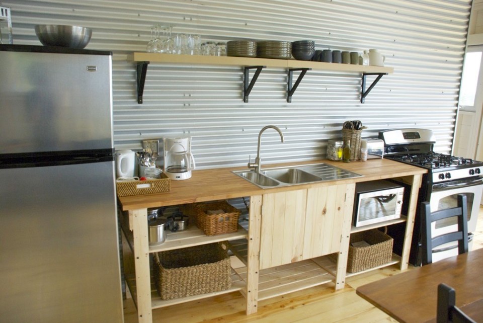 An owner-built cottage on Cape Breton Island with traditional and contemporary details. It has two bedrooms in 768 sq ft. | www.facebook.com/SmallHouseBliss