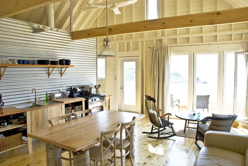 An owner-built cottage on Cape Breton Island with traditional and contemporary details. It has two bedrooms in 768 sq ft. | www.facebook.com/SmallHouseBliss
