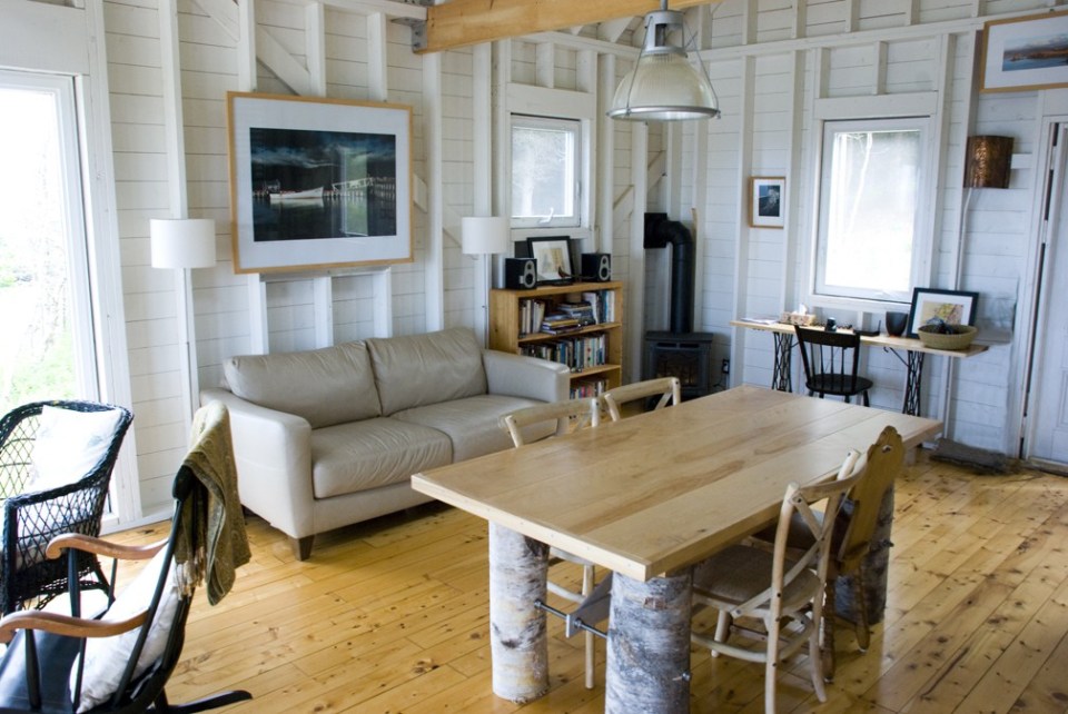 An owner-built cottage on Cape Breton Island with traditional and contemporary details. It has two bedrooms in 768 sq ft. | www.facebook.com/SmallHouseBliss