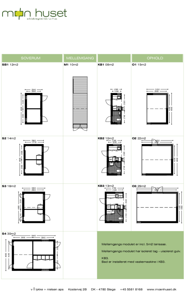 The Længehuset, a modular vacation house from Denmark with 2 bedrooms in 592 sq ft. | www.facebook.com/SmallHouseBliss