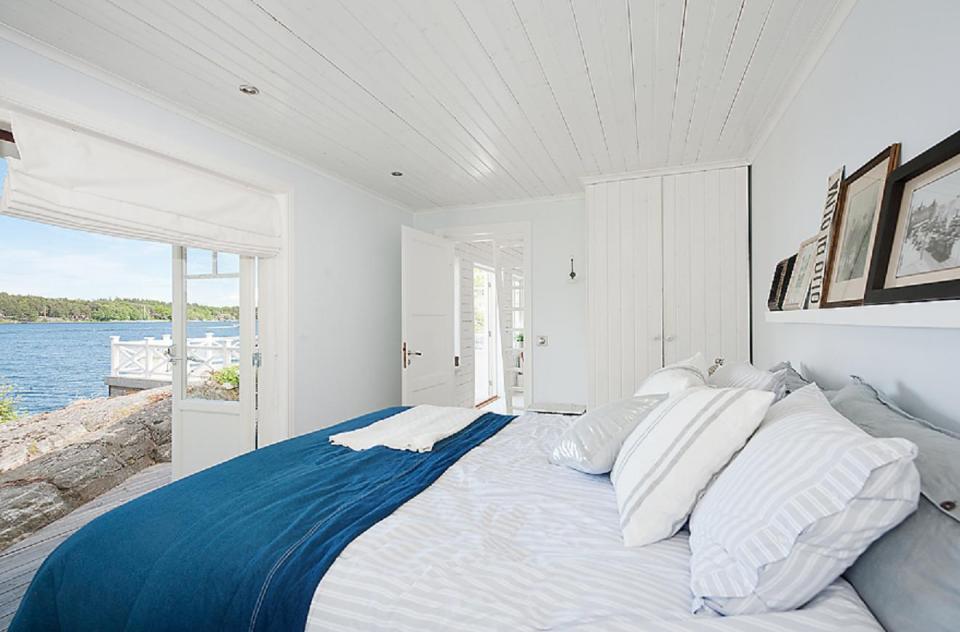 A small cottage in Sweden with 1 bedroom and sleeping loft in 538 sq ft. | www.facebook.com/SmallHouseBliss