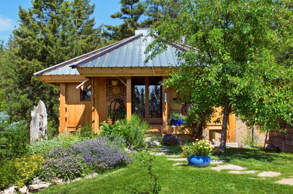 Quietude, a 300 sq ft tiny house with sleeping loft | www.facebook.com/SmallHouseBliss