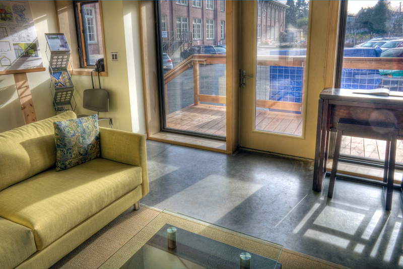 The Mini-B, a tiny house built to the Passive House standard for ultra-high energy-efficiency. It is a 300 sq ft studio with a sleeping loft. | www.facebook.com/SmallHouseBliss