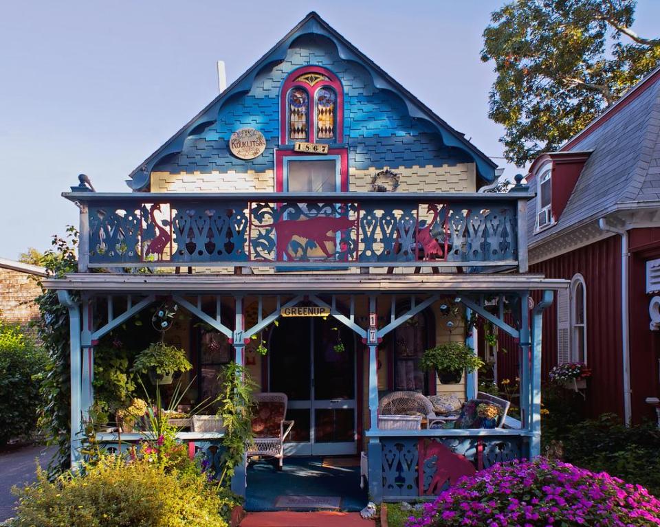 Cottage at Wesleyan Grove, a historic community on Martha's Vineyard. | www.facebook.com/SmallHouseBliss