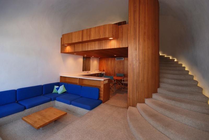 The Dune House, an earth-sheltered duplex. Each unit has 1 bedroom in 750 sq ft. | www.facebook.com/SmallHouseBliss