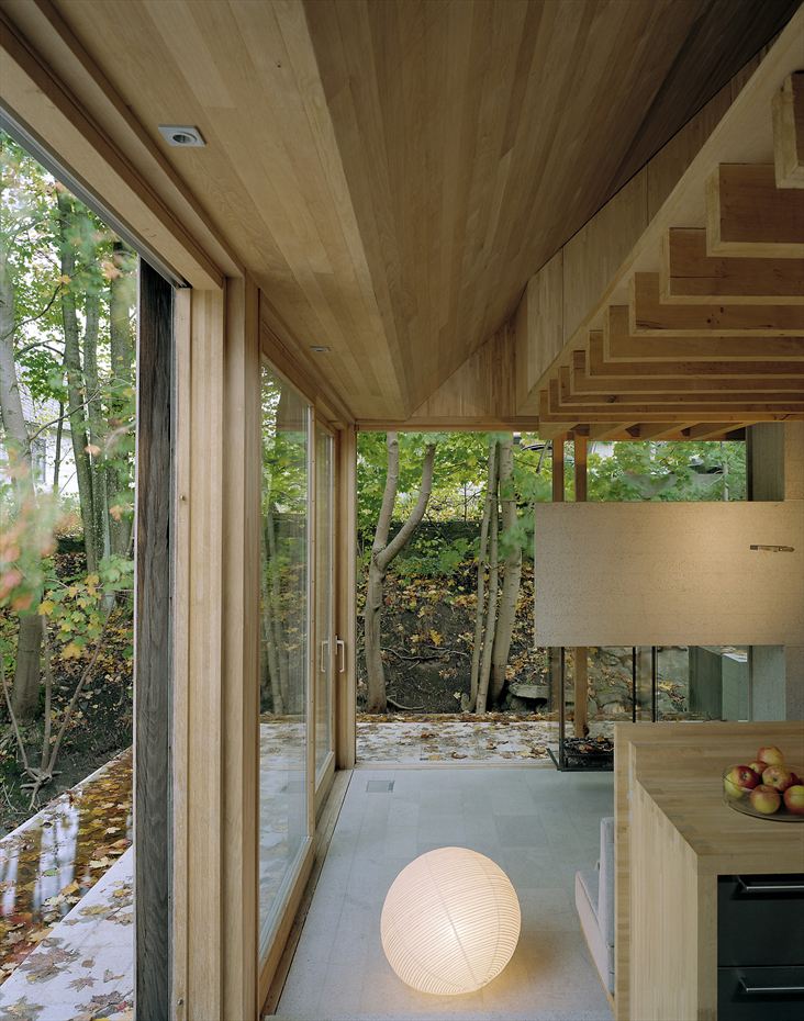 The Mill House, a finely-crafted guest house set among beautiful water features and lush landscaping. It has one bedroom and a sauna in 538 sq ft. | www.facebook.com/SmallHouseBliss