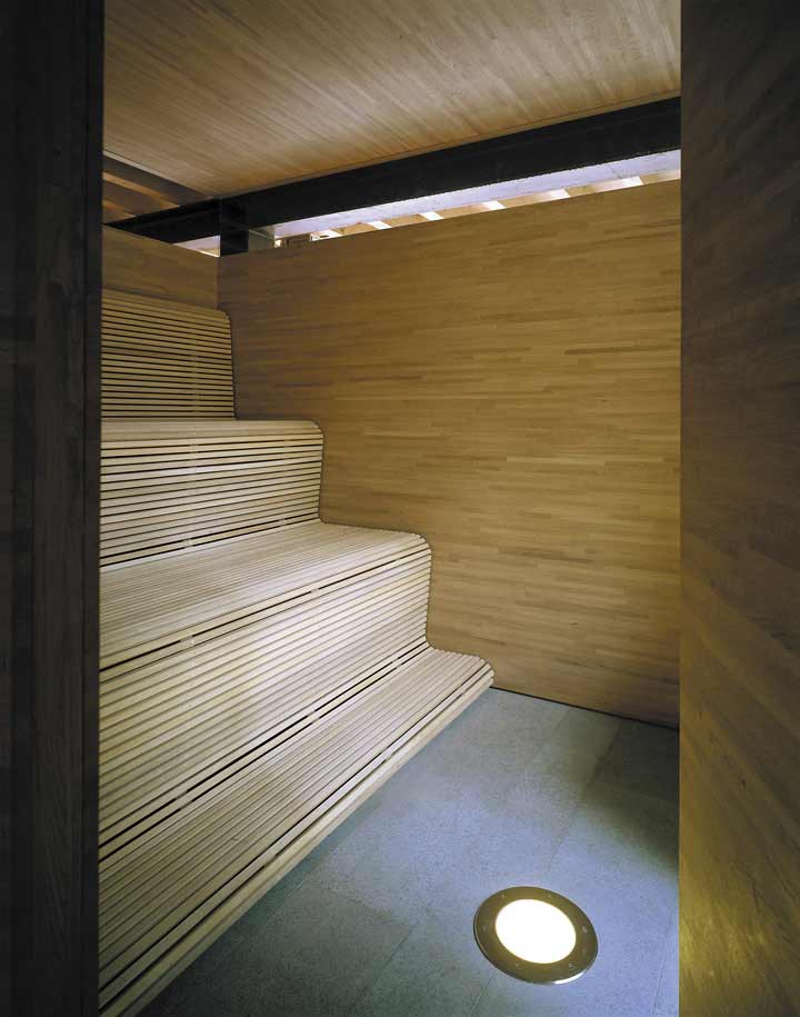 The Mill House, a finely-crafted guest house set among beautiful water features and lush landscaping. It has one bedroom and a sauna in 538 sq ft. | www.facebook.com/SmallHouseBliss