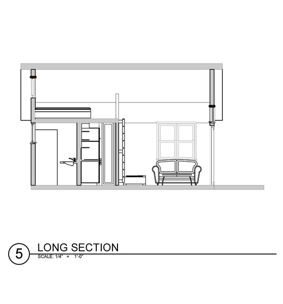 Karen's backyard cottage has 265 sq ft of living space plus a sleeping loft. | www.facebook.com/SmallHouseBliss