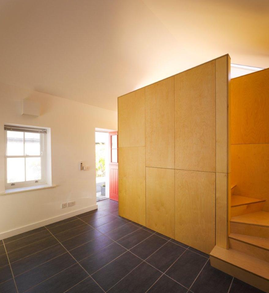 A restored 1830's fisherman's cottage in Ireland. It has only 270 sq ft on the ground floor plus a loft bedroom. | www.facebook.com/SmallHouseBliss