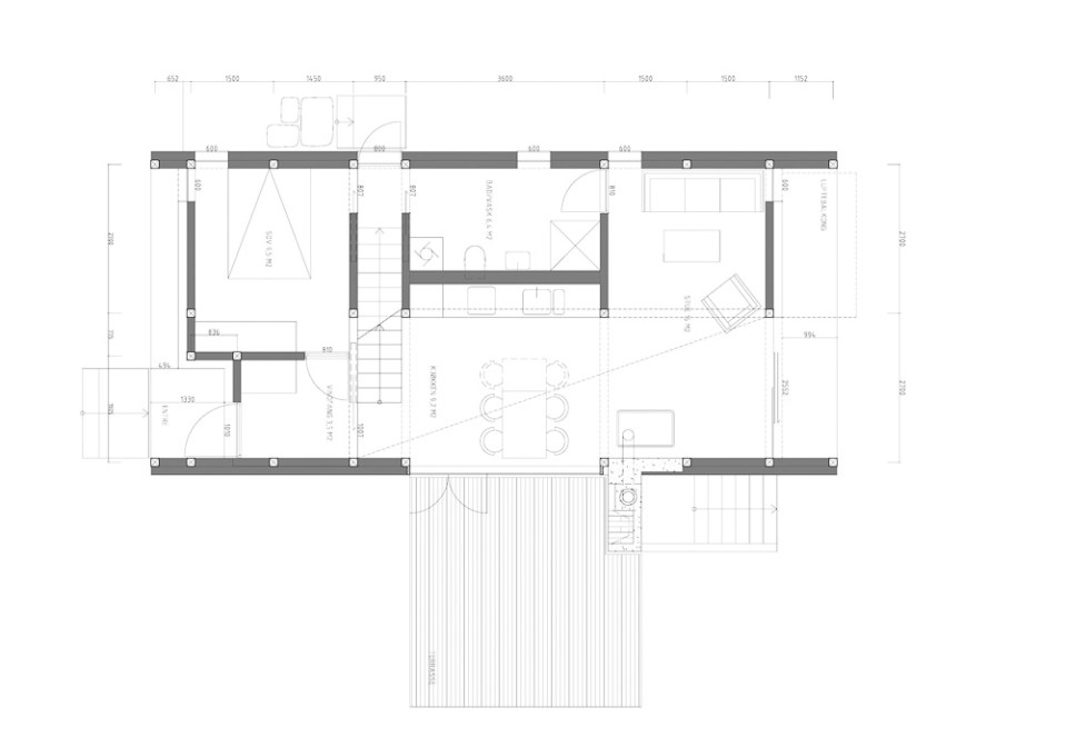 Gunnar's House, a small timber frame forest home in Norway. It has 2 bedrooms in 915 sq ft. | www.facebook.com/SmallHouseBliss