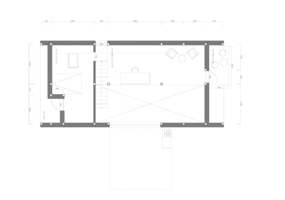 Gunnar's House, a small timber frame forest home in Norway. It has 2 bedrooms in 915 sq ft. | www.facebook.com/SmallHouseBliss