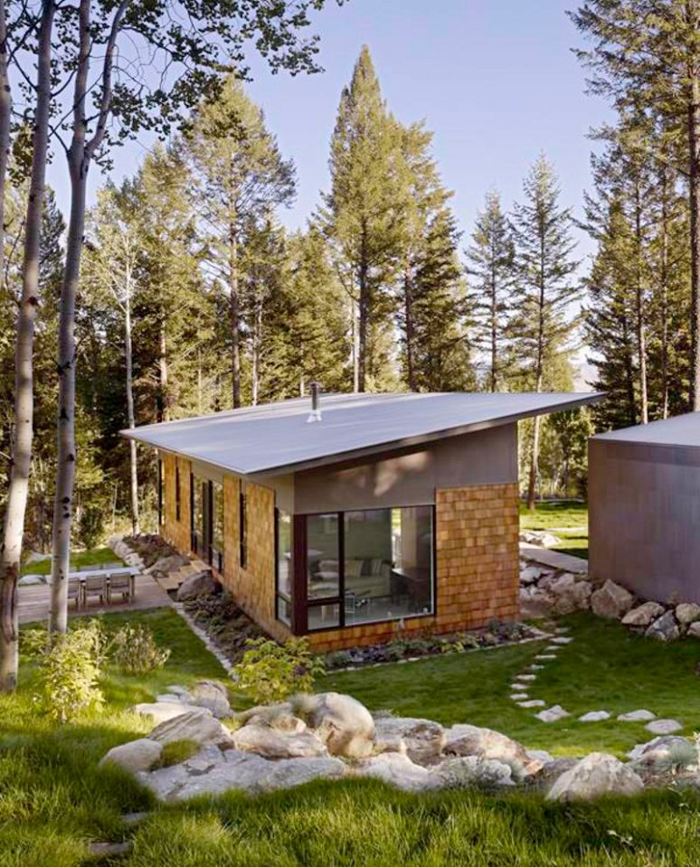 Fish Creek Guest House, a small modern home with two bedrooms in 950 sq ft. | www.facebook.com/SmallHouseBliss