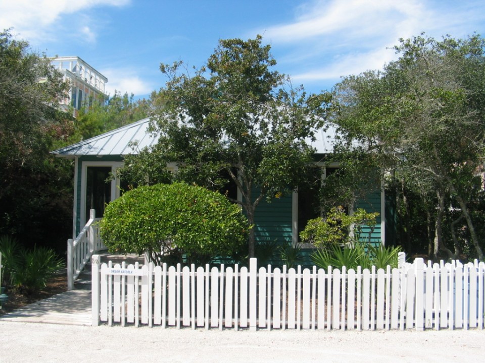 Dream Catcher Cottage in Seaside, Florida has 2 bedrooms and a large loft in 1,035 sq ft. | www.facebook.com/SmallHouseBliss