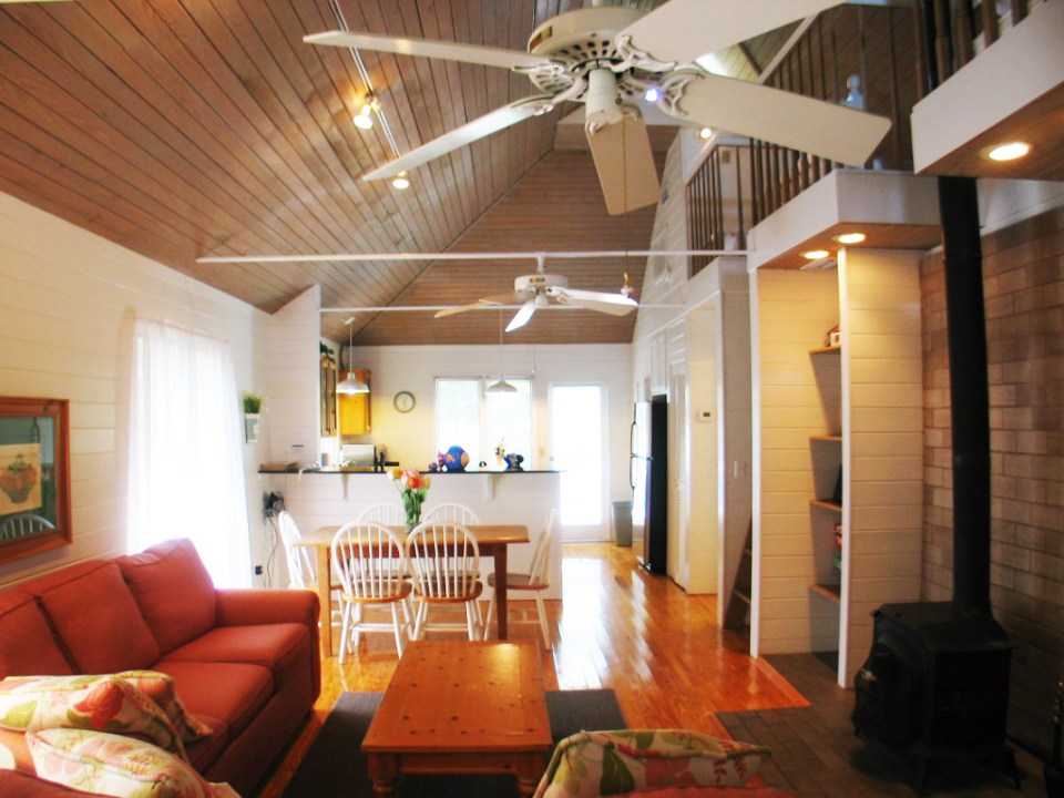 Dream Catcher Cottage in Seaside, Florida has 2 bedrooms and a large loft in 1,035 sq ft. | www.facebook.com/SmallHouseBliss
