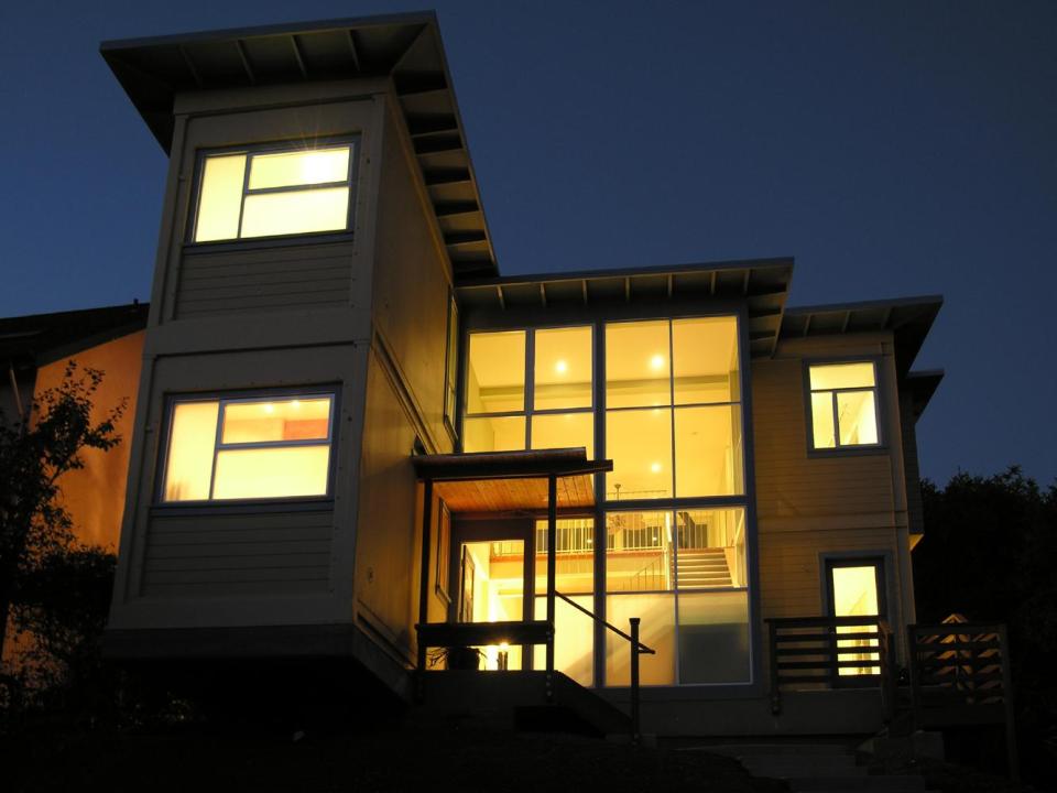 A contemporary family house built from three shipping containers. It has3 bedrooms in 1,350 sq ft. | www.facebook.com/SmallHouseBliss