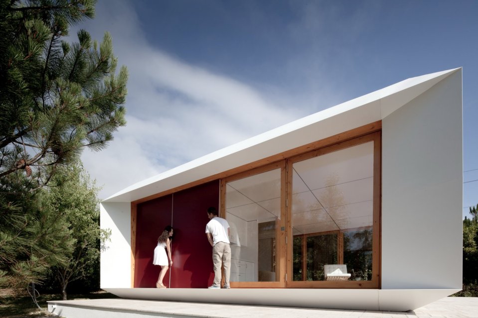 MIMA House, a prefab with movable wall panels that allow the residents to easily reconfigure the floor plan. | www.facebook.com/SmallHouseBliss