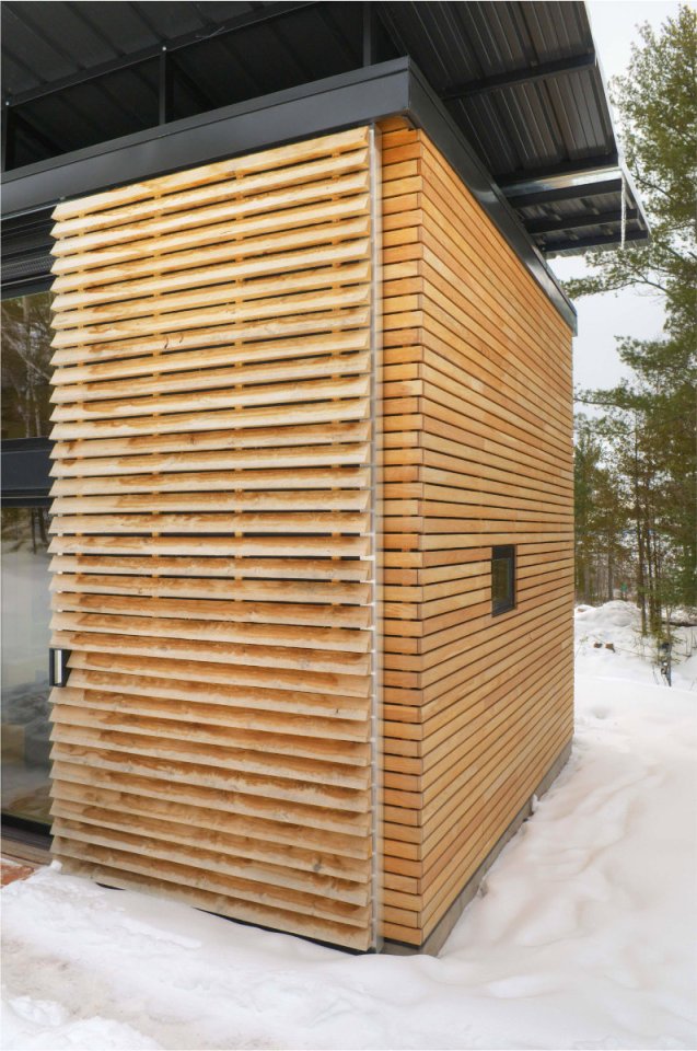 The E.D.G.E., a small prefab house with 358 sq ft main floor plus 2 loft bedrooms. | www.facebook.com/SmallHouseBliss