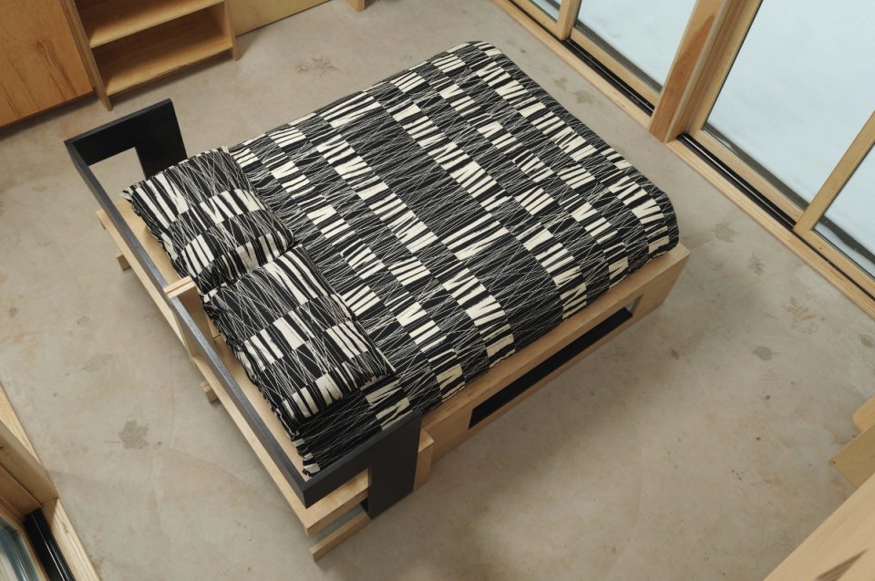 The E.D.G.E., a small prefab house with 358 sq ft main floor plus 2 loft bedrooms. | www.facebook.com/SmallHouseBliss