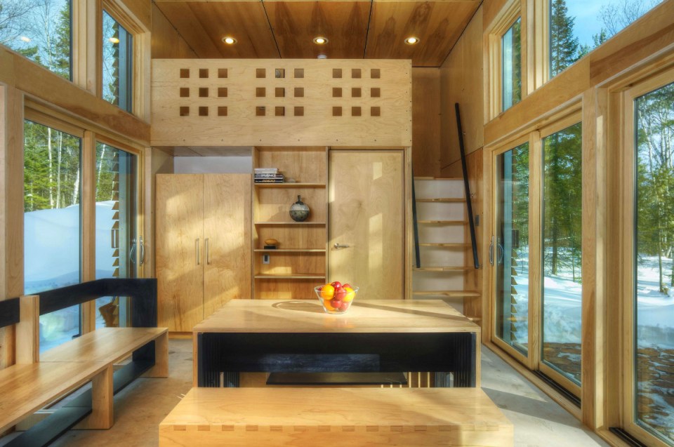 The E.D.G.E., a small prefab house with 358 sq ft main floor plus 2 loft bedrooms. | www.facebook.com/SmallHouseBliss