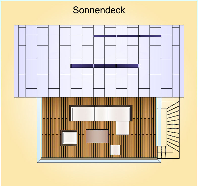 A striking contemporary float home with 2 bedrooms in 1,044 sq ft. | www.facebook.com/SmallHouseBliss