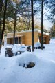La Luge, a modern ski cabin in Quebec. | www.facebook.com/SmallHouseBliss