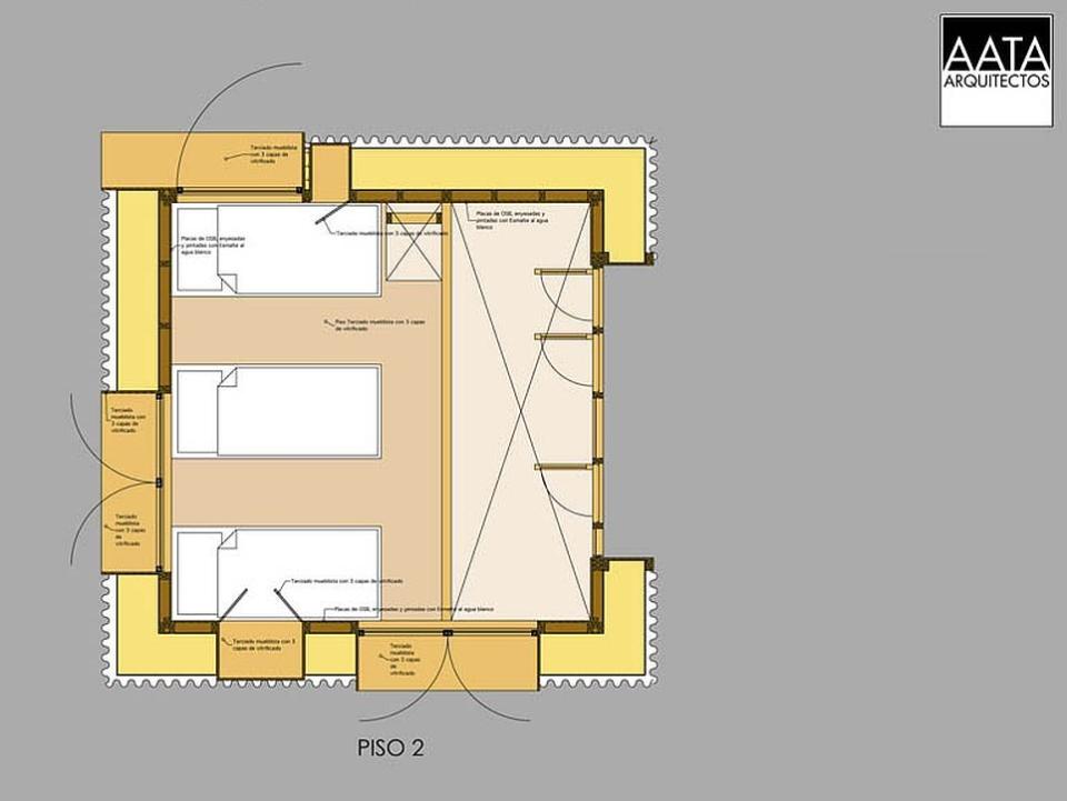 A small modern cabin built with straw bales. | www.facebook.com/SmallHouseBliss