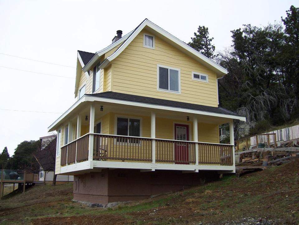 AnnaMarie's Cottage, a small owner-built home with custom hand-crafted features. It has one bedroom in 716 sq ft. | www.facebook.com/SmallHouseBliss