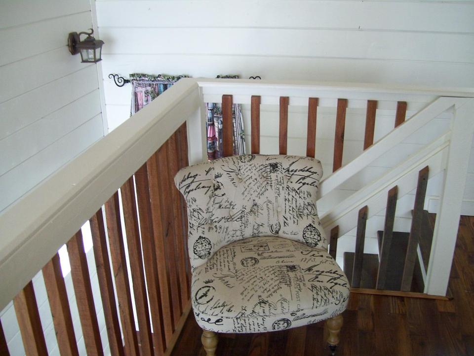 AnnaMarie's Cottage, a small owner-built home with custom hand-crafted features. It has one bedroom in 716 sq ft. | www.facebook.com/SmallHouseBliss