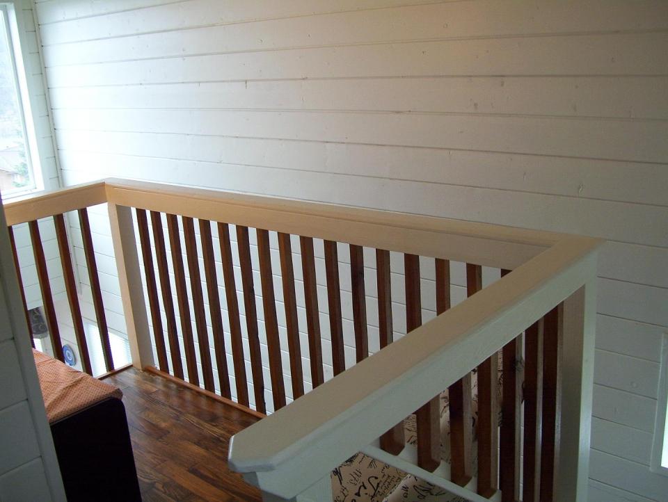 AnnaMarie's Cottage, a small owner-built home with custom hand-crafted features. It has one bedroom in 716 sq ft. | www.facebook.com/SmallHouseBliss