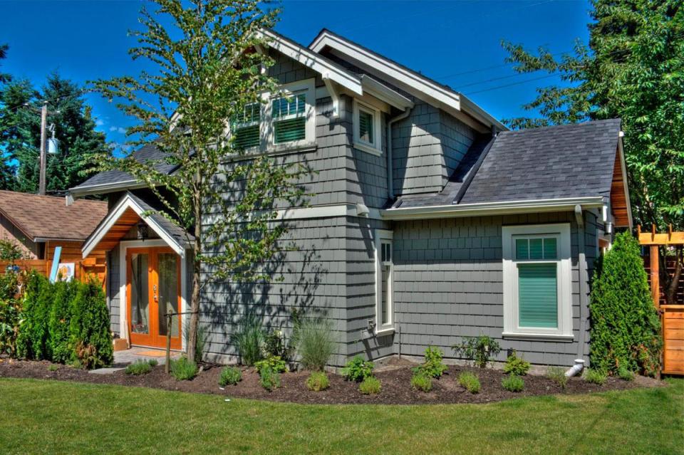 A Craftsman-style laneway house with two bedrooms. | www.facebook.com/SmallHouseBliss