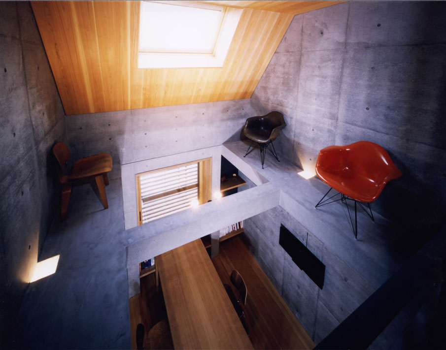 "Seven", a multilevel urban house built on land previously used as a parking spot. It has one bedroom in 735 sq ft. | www.facebook.com/SmallHouseBliss