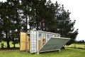 Port-a-Bach, a shipping container cabin by Bonnifait + Giesen | www.facebook.com/SmallHouseBliss