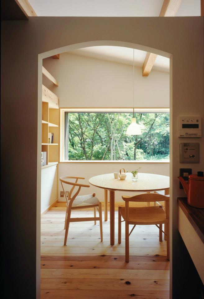 Habuka mountain retreat, a small timber-framed ski cabin in the Japanese Alps. It has 1 bedroom and a loft in 590 sq ft. | www.facebook.com/SmallHouseBliss