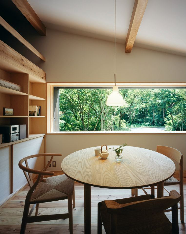 Habuka mountain retreat, a small timber-framed ski cabin in the Japanese Alps. It has 1 bedroom and a loft in 590 sq ft. | www.facebook.com/SmallHouseBliss