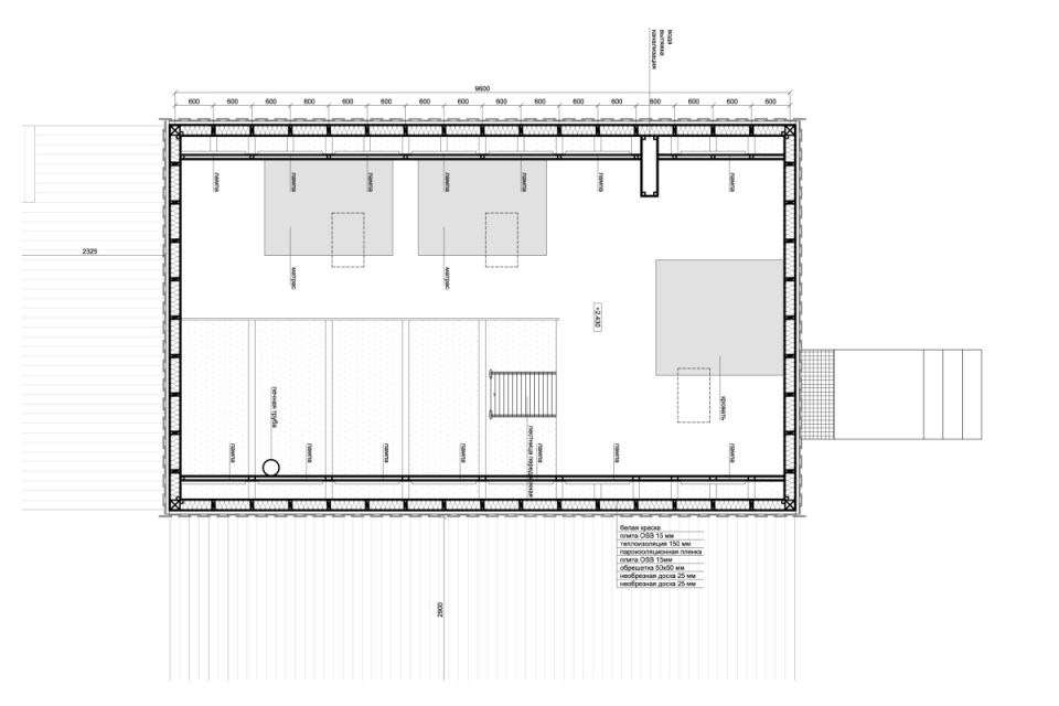 floor plan of VolgaDacha, a small vacation house by Bureau BERNASKONI