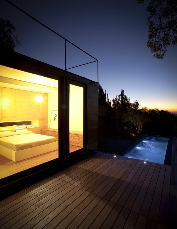 Refugio Pangal, a simple modern cabin in Chile with one bedroom and a loft in 646 sq ft. | www.facebook.com/SmallHouseBliss