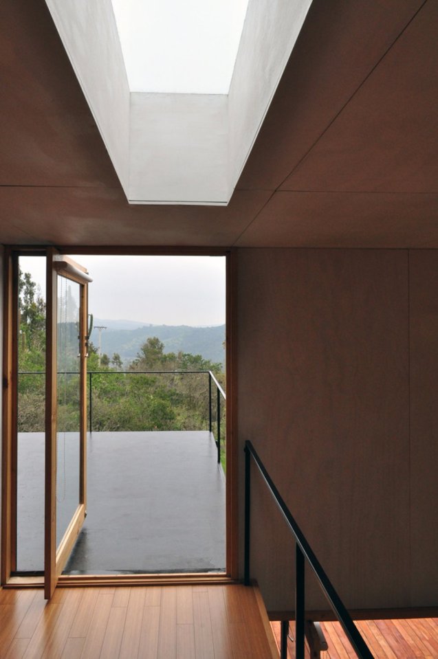 Refugio Pangal, a simple modern cabin in Chile with one bedroom and a loft in 646 sq ft. | www.facebook.com/SmallHouseBliss